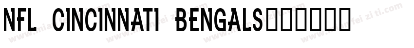 NFL Cincinnati Bengals字体转换